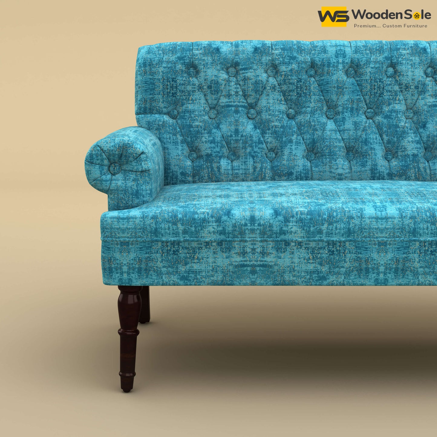 Chetas Love Chair (Cotton, Teal Blue)