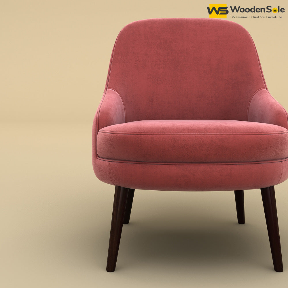 Lawson Lounge Chair (Velvet, Pink)