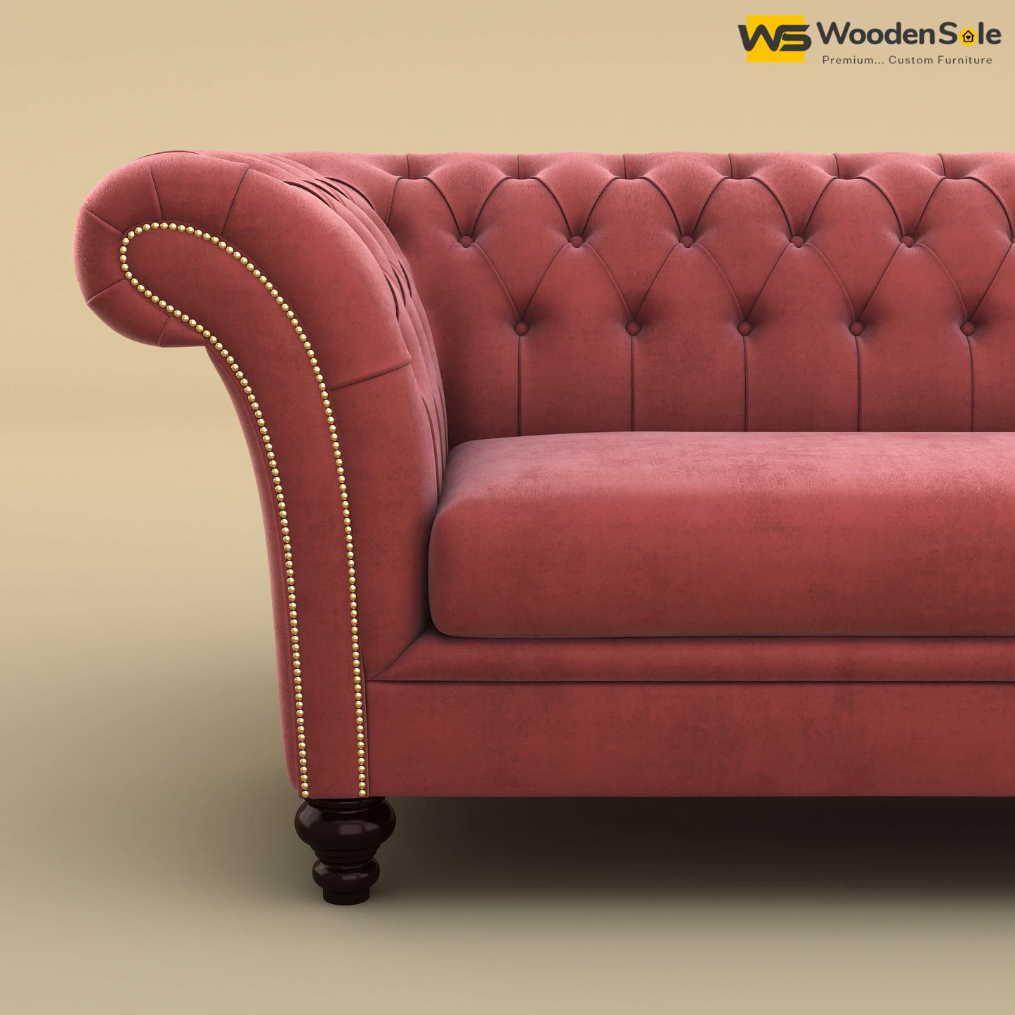 Rolex Loveseat (Velvet, Pink)