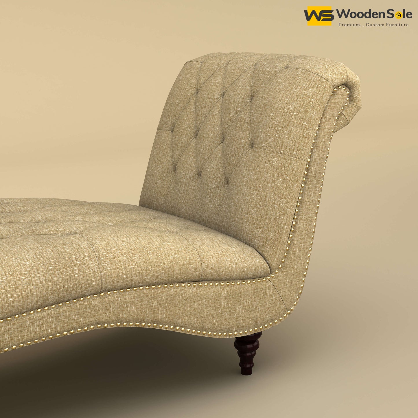 Toronto Chaise Lounge (Cotton, Faux Cream)