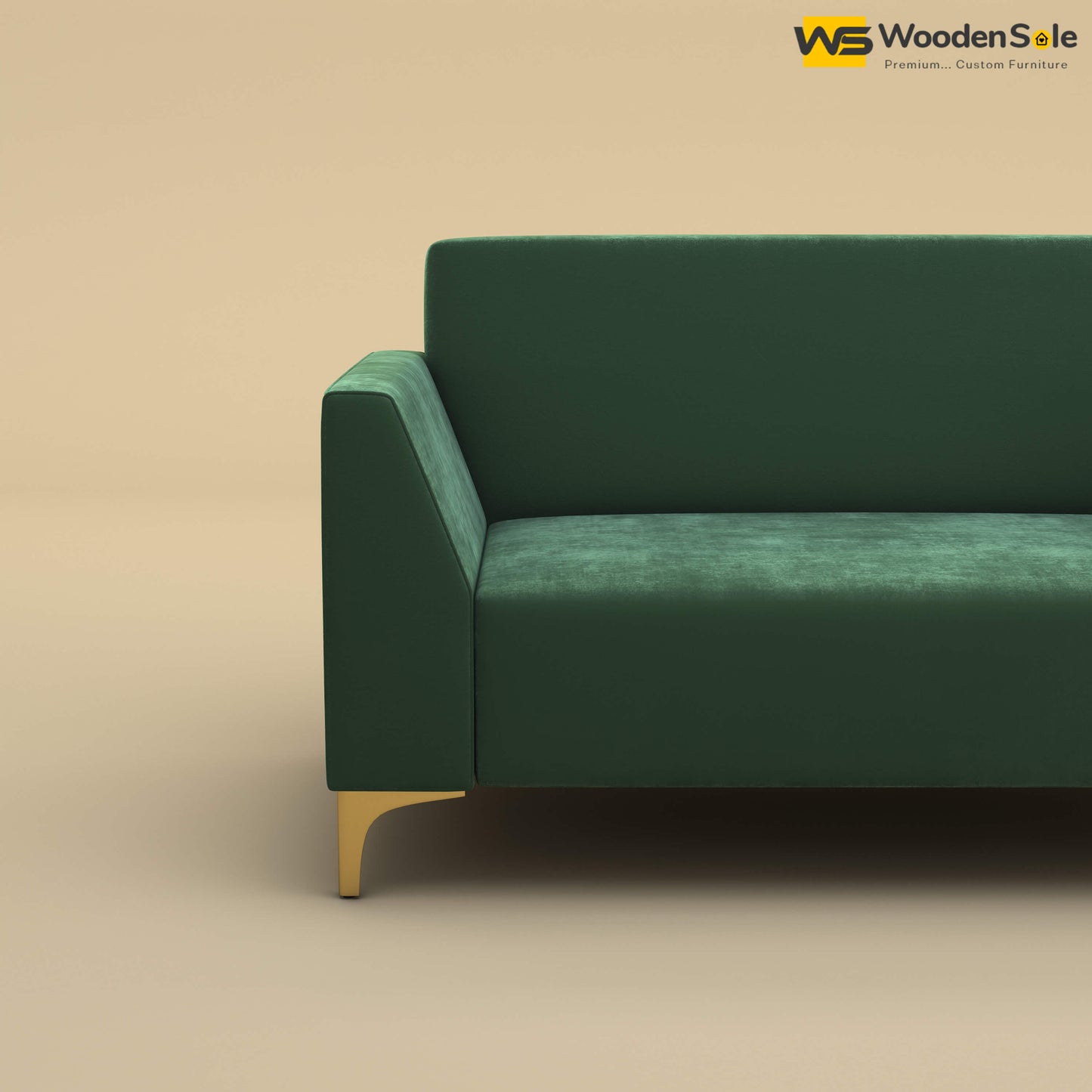 Nayobi 2 Seater Sofa (Velvet, Forest Green)