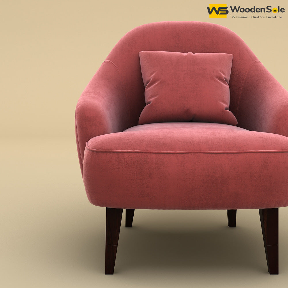 Opera Lounge Chair (Velvet, Pink)