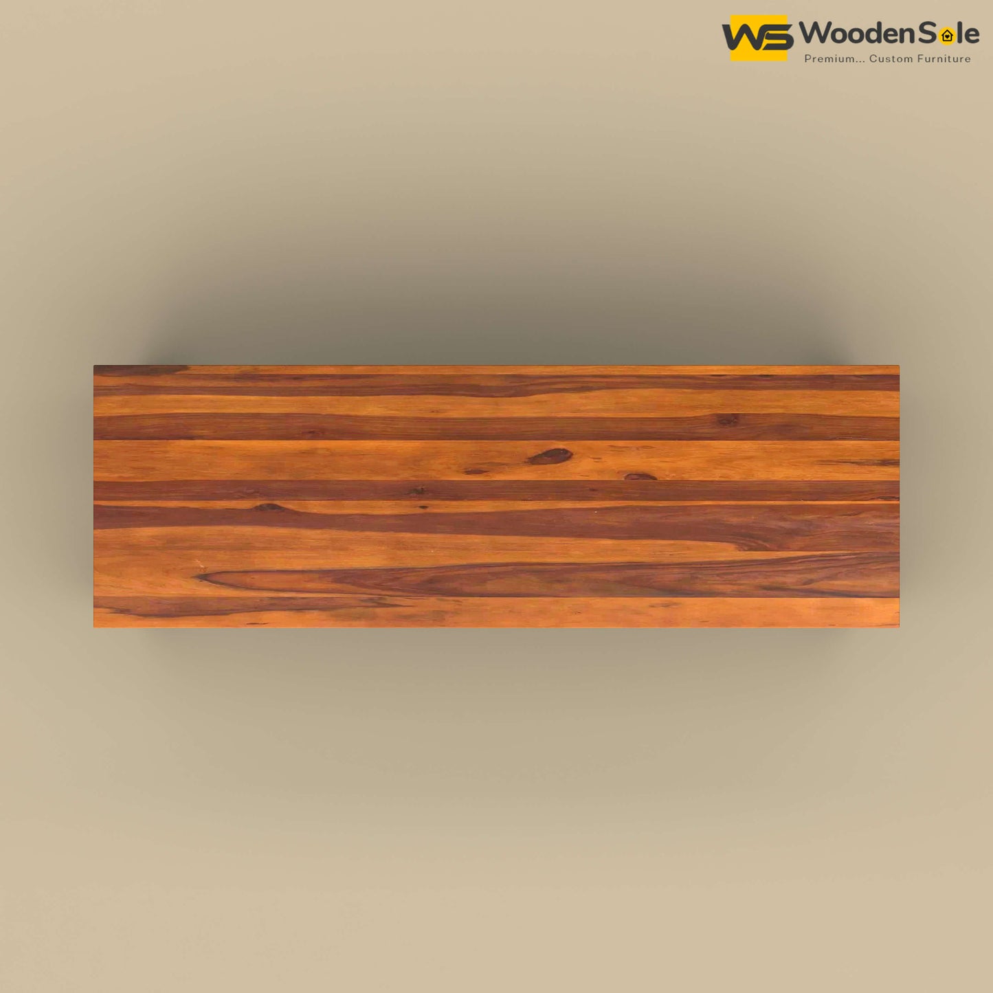 Sheesham Wood 6 Seater Dining Table Set with Bench (Honey Finish)