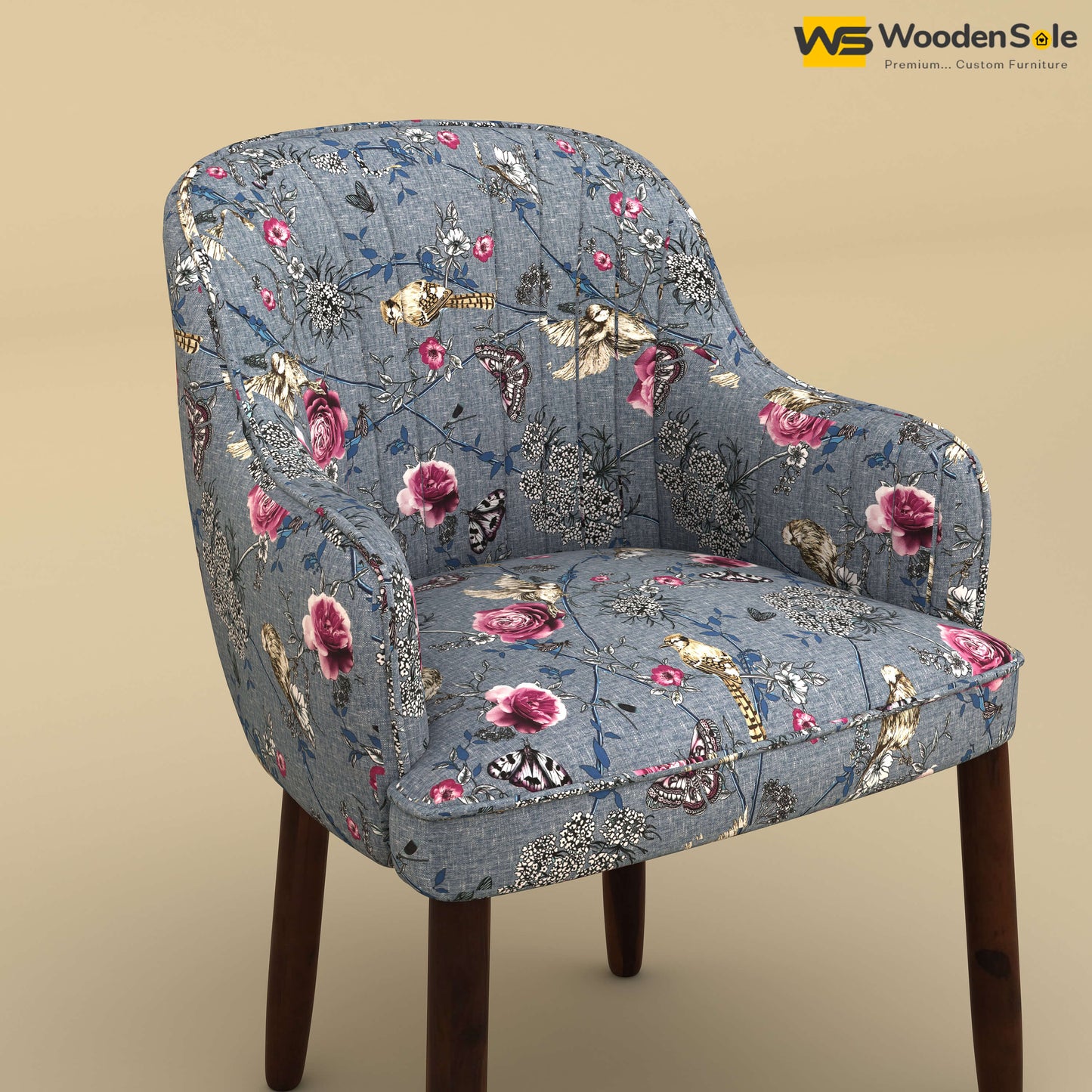 Madrid Dining Chair (Cotton, Floral Printed)