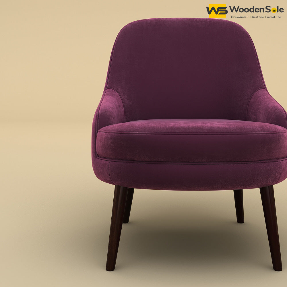 Lawson Lounge Chair (Velvet, Dark Purple)