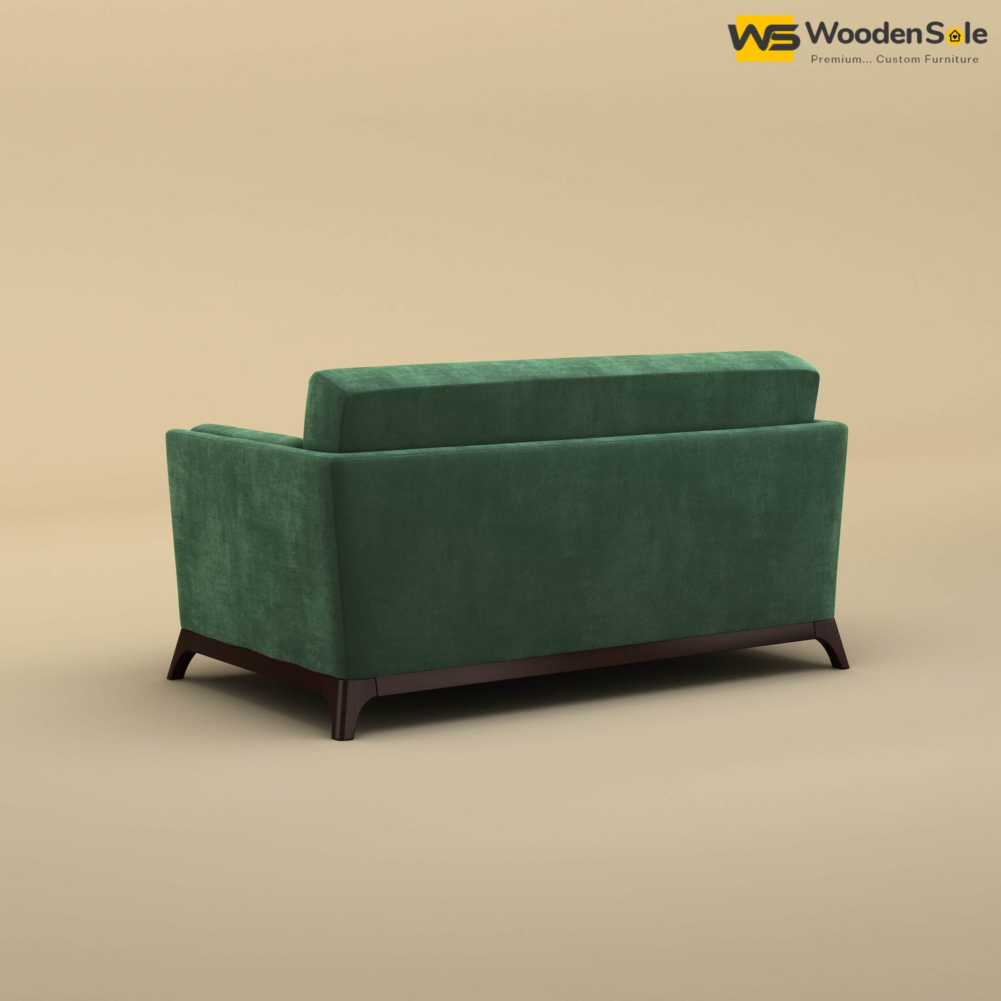 Bruno 2 Seater Sofa (Velvet, Forest Green)