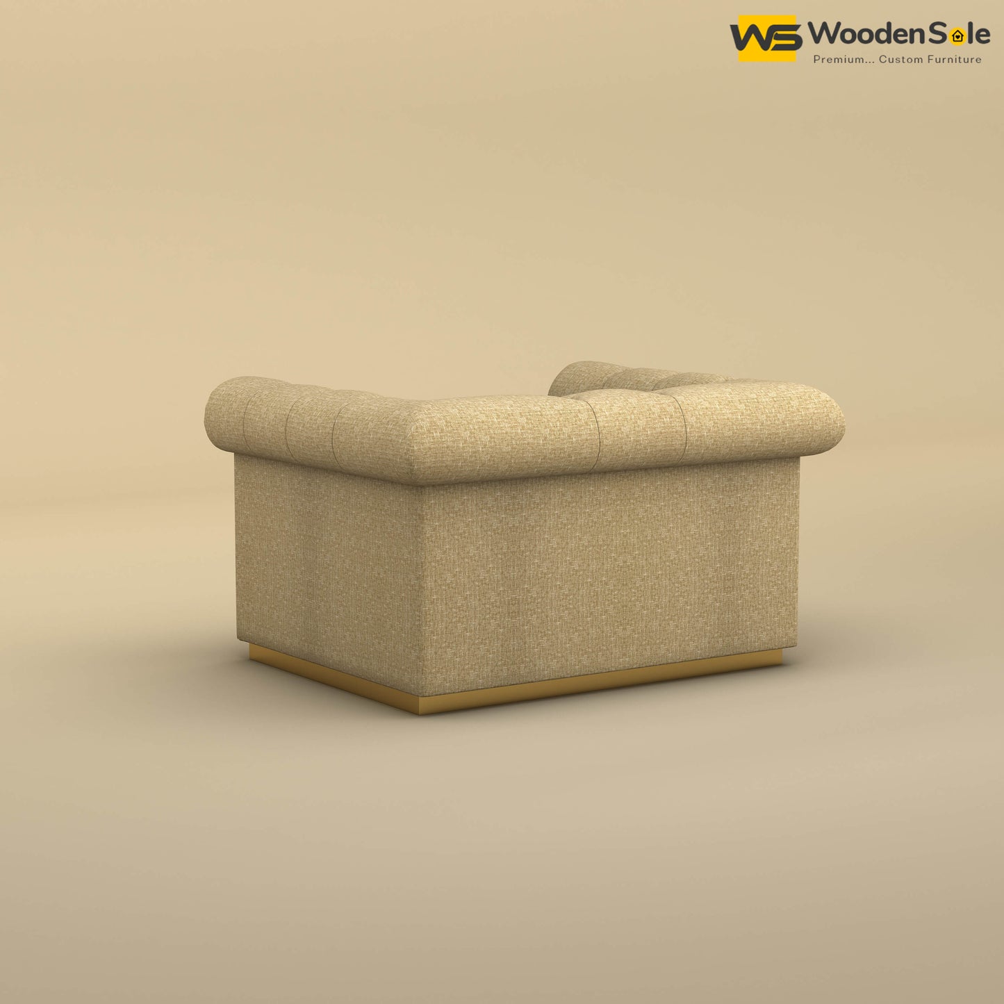 Morrison 1 Seater Fabric Sofa (Cotton, Faux Cream)