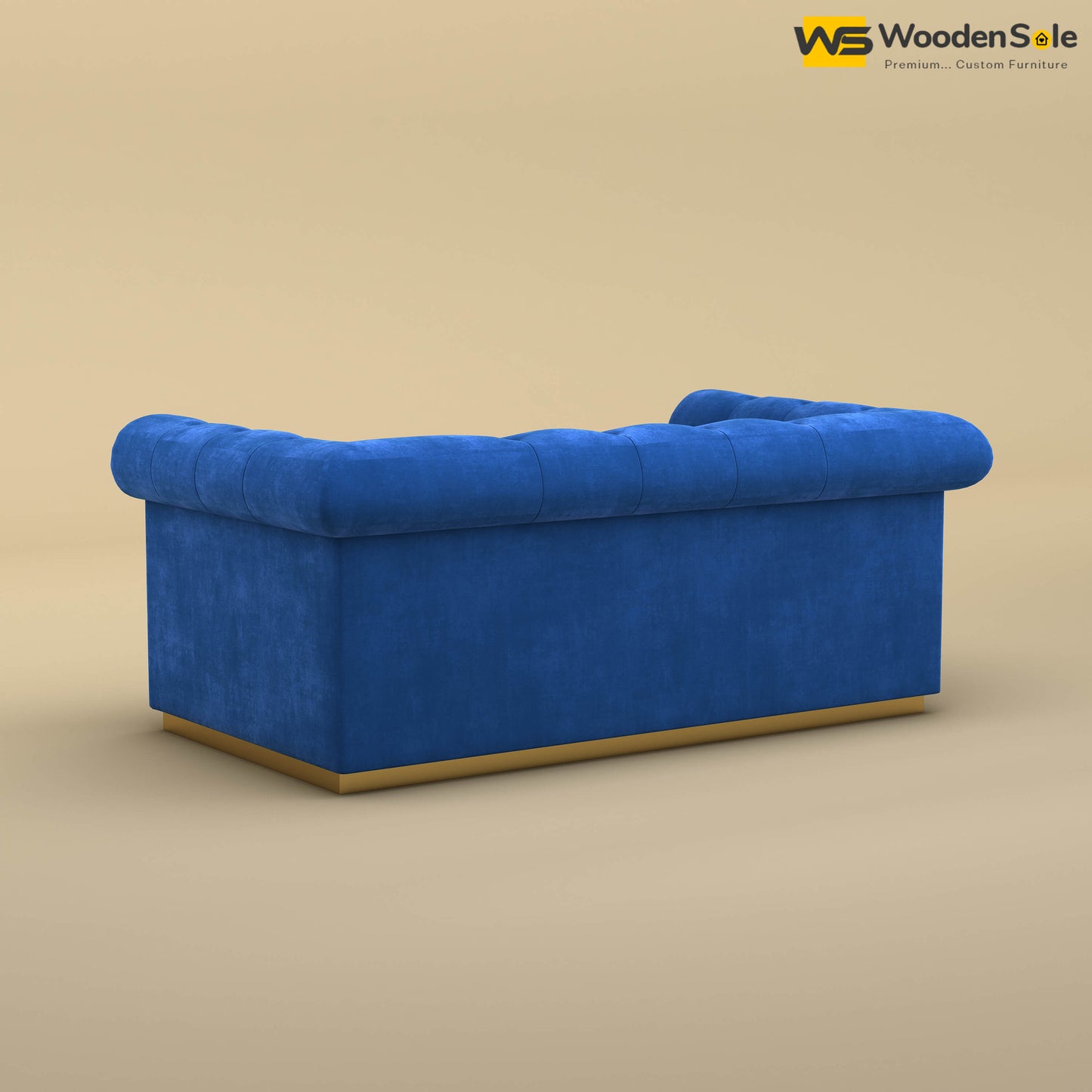 Morrison 2 Seater Fabric Sofa (Velvet, Royal Blue)