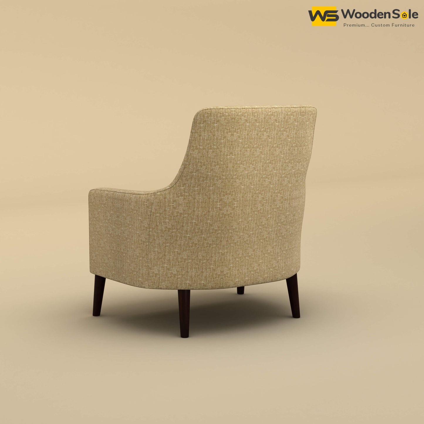Rubik Lounge Chair (Cotton, Faux Cream)