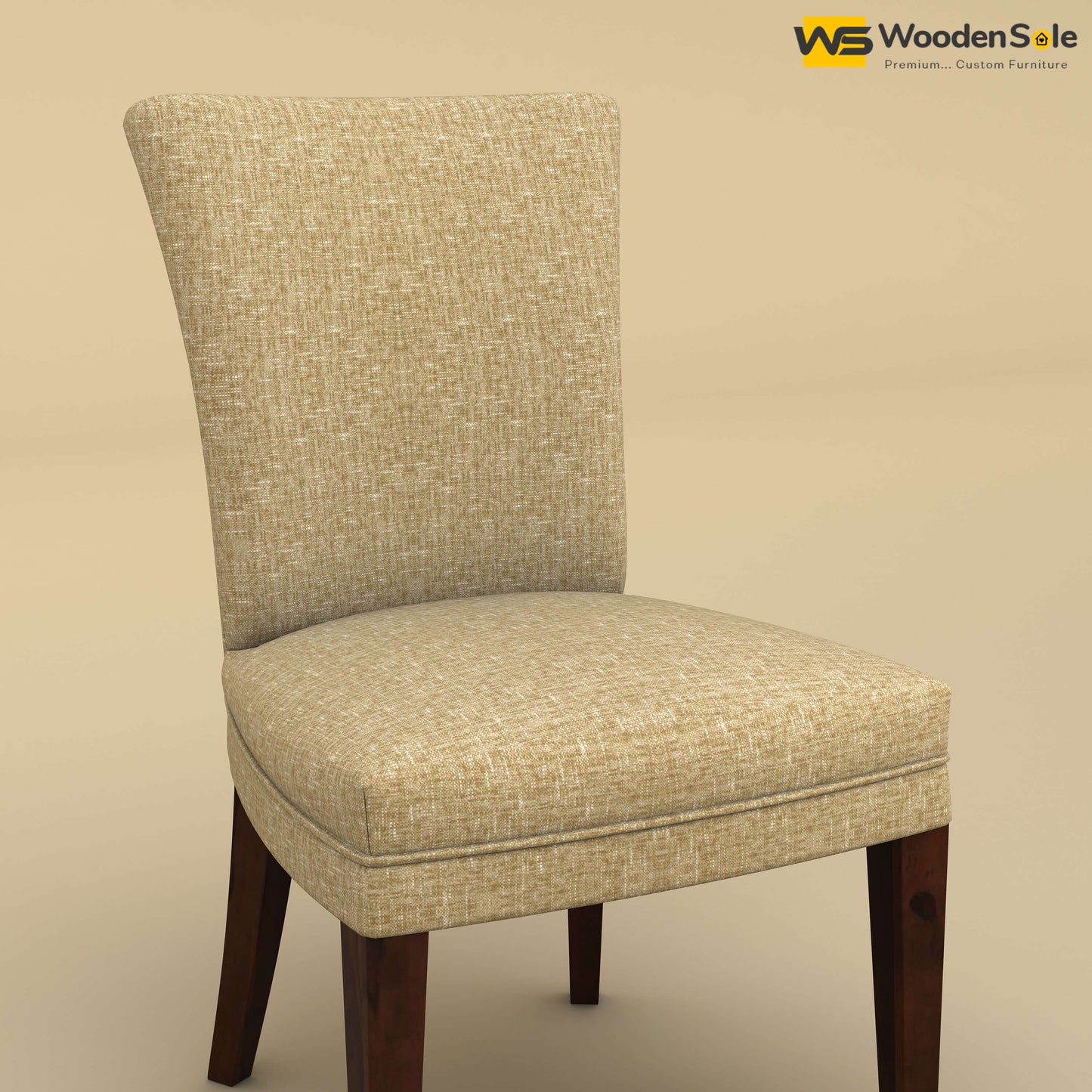 Bently Dining Chair (Cotton, Faux Cream)