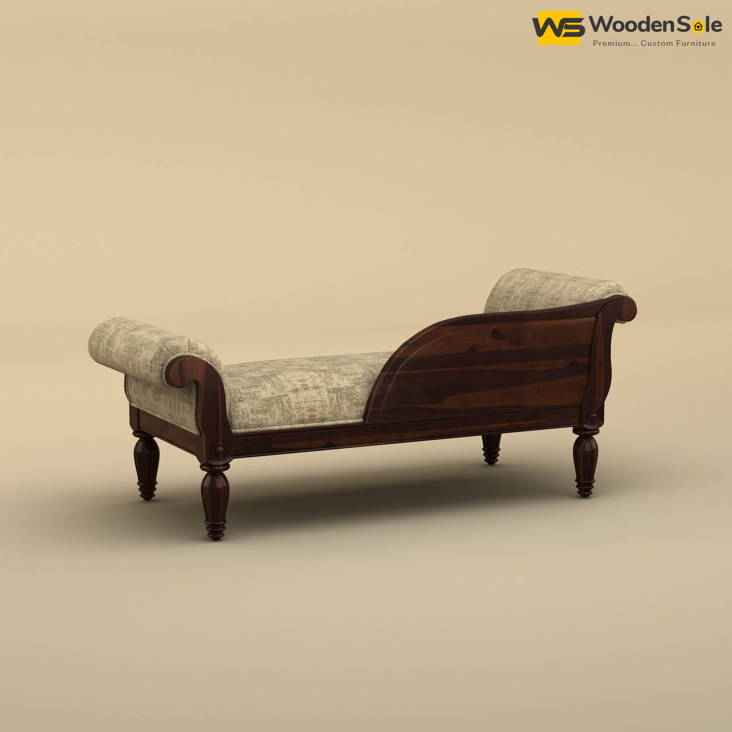 Virat Chaise Lounge (Cotton, Patchy Cream)