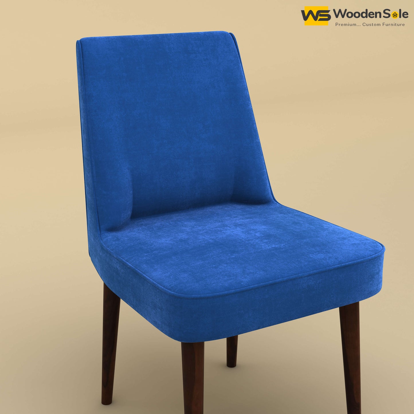 Hardik Dining Chair (Velvet, Royal Blue)