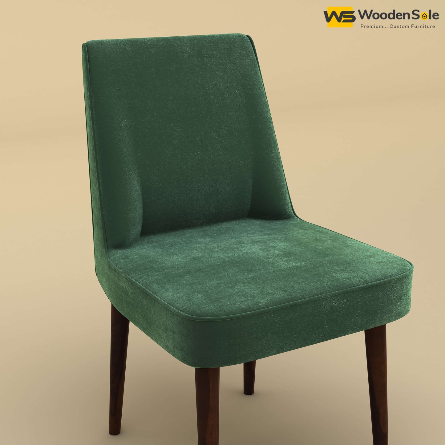 Hardik Dining Chair (Velvet, Forest Green)