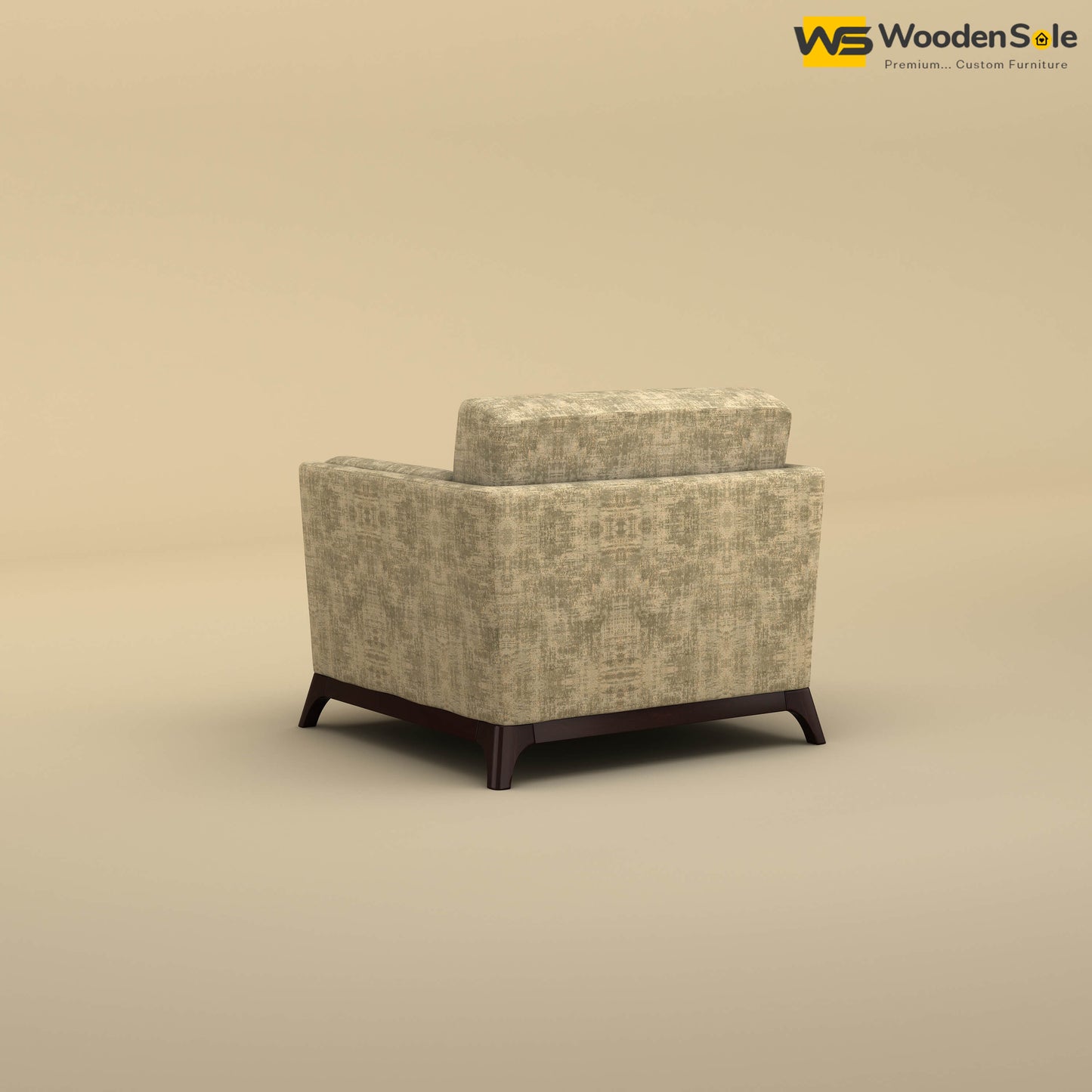 Bruno 1 Seater Sofa (Cotton, Patchy Cream)