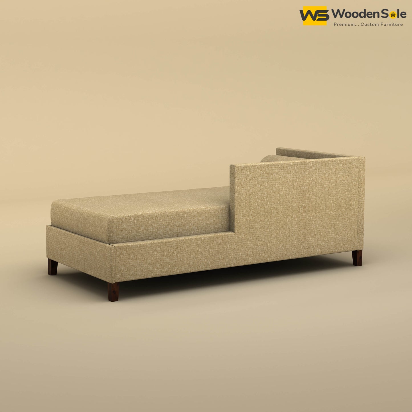 Daina Chaise Lounge (Cotton, Faux Cream)