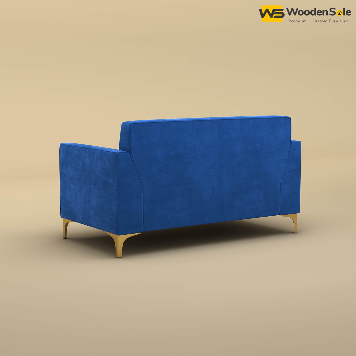 Nayobi 2 Seater Sofa (Velvet, Royal Blue)