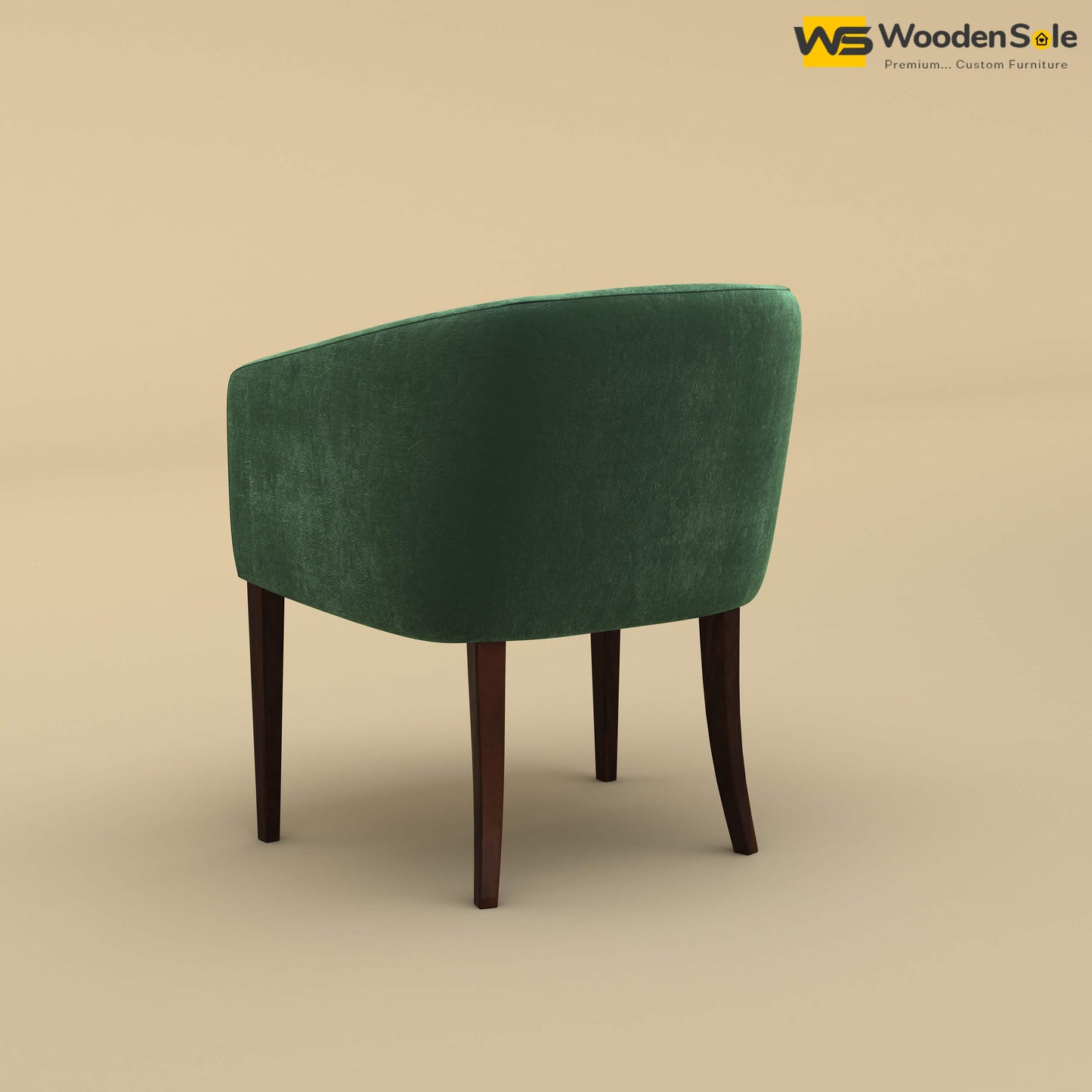 Florence Dining Chair (Velvet, Forest Green)