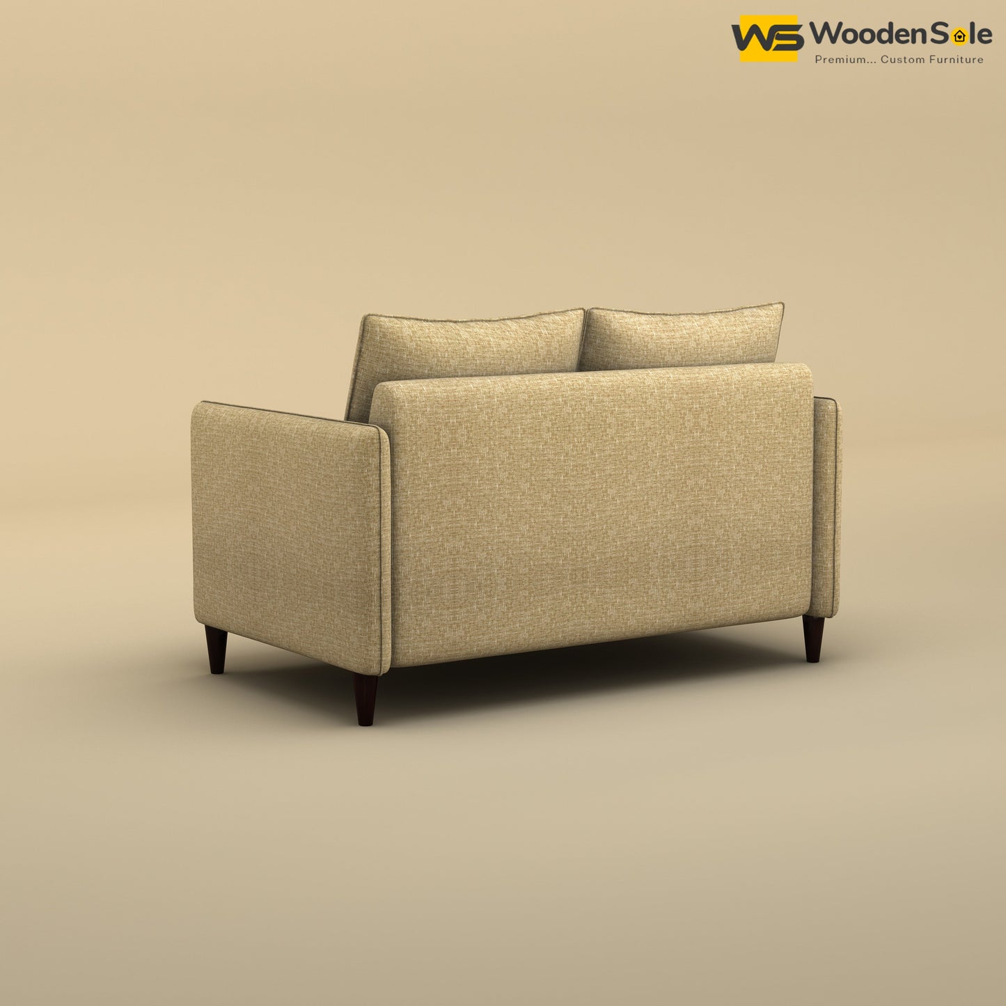 Citron 2 Seater Fabric Sofa (Cotton, Faux Cream)