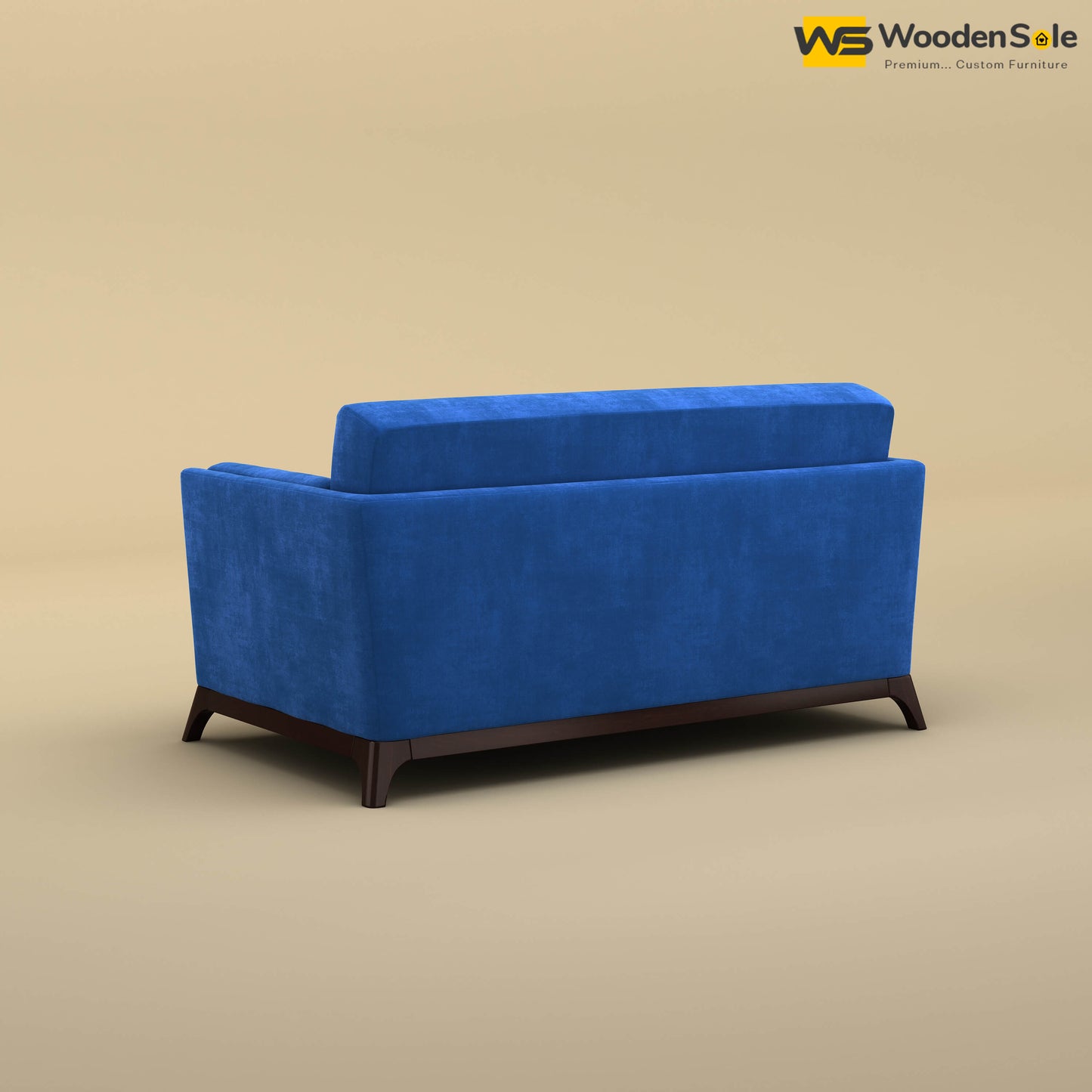 Bruno 2 Seater Sofa (Velvet, Royal Blue)