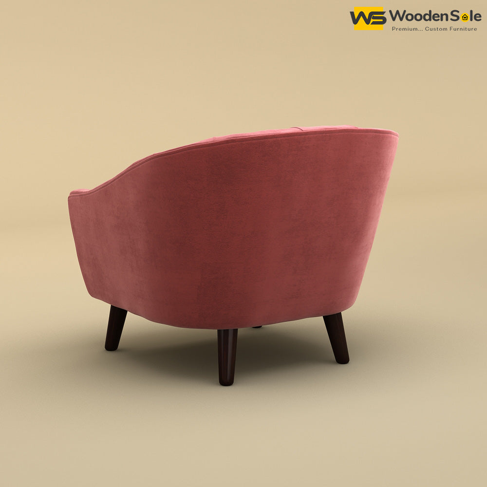 Verona Lounge Chair (Velvet, Pink)