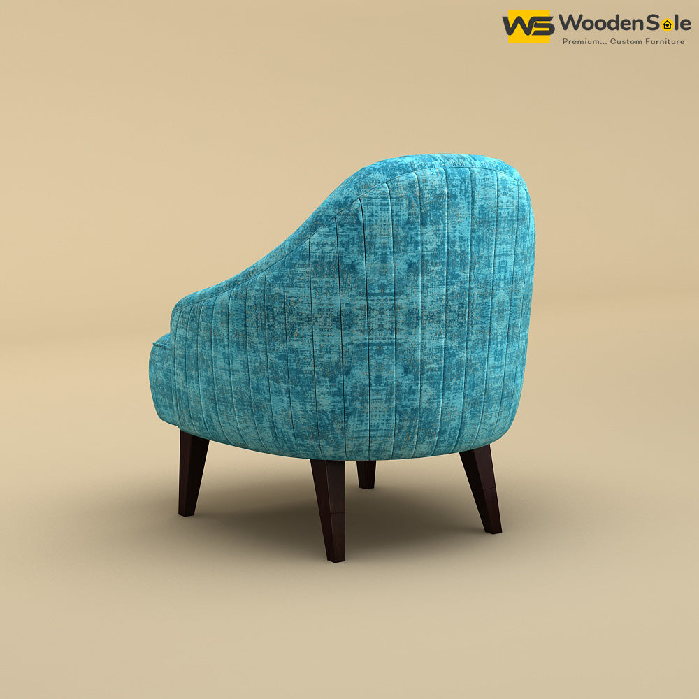 Opera Lounge Chair (Cotton, Teal Blue)