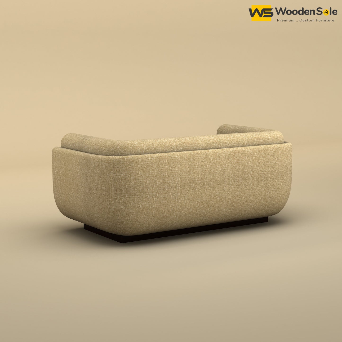 Vedant Two Seater Sofa (Cotton, Faux Cream)