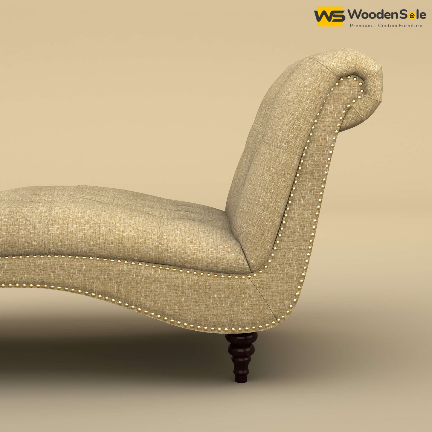 Toronto Chaise Lounge (Cotton, Faux Cream)