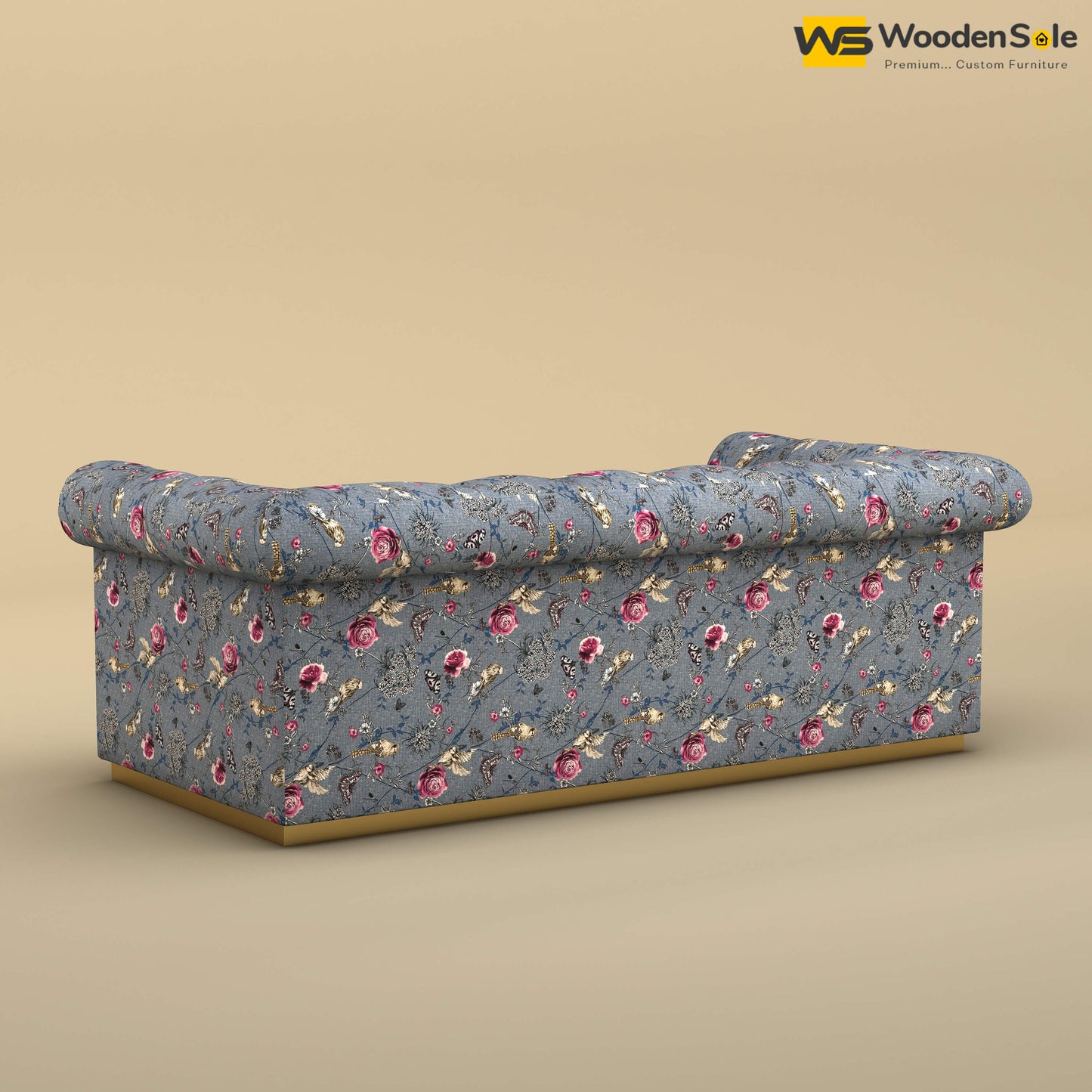 Morrison 3 Seater Fabric Sofa (Cotton, Floral Printed)