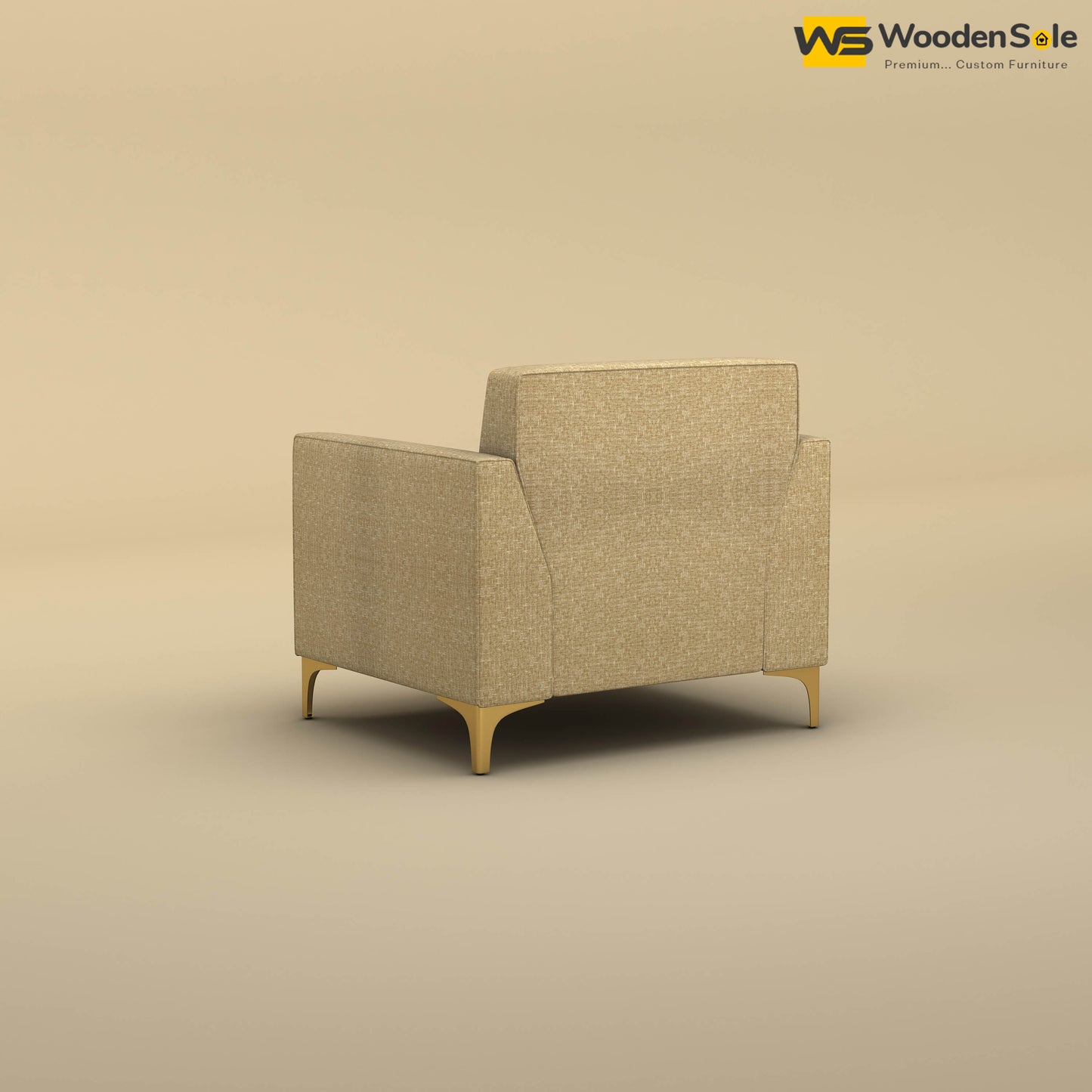 Nayobi 1 Seater Sofa (Cotton, Faux Cream)
