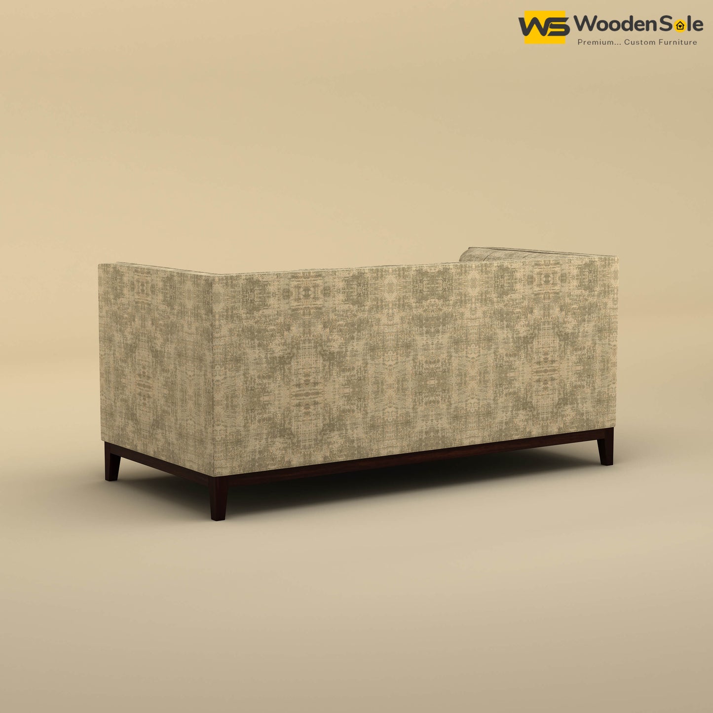 Loren Two Seater Fabric Sofa (Cotton, Patchy Cream)