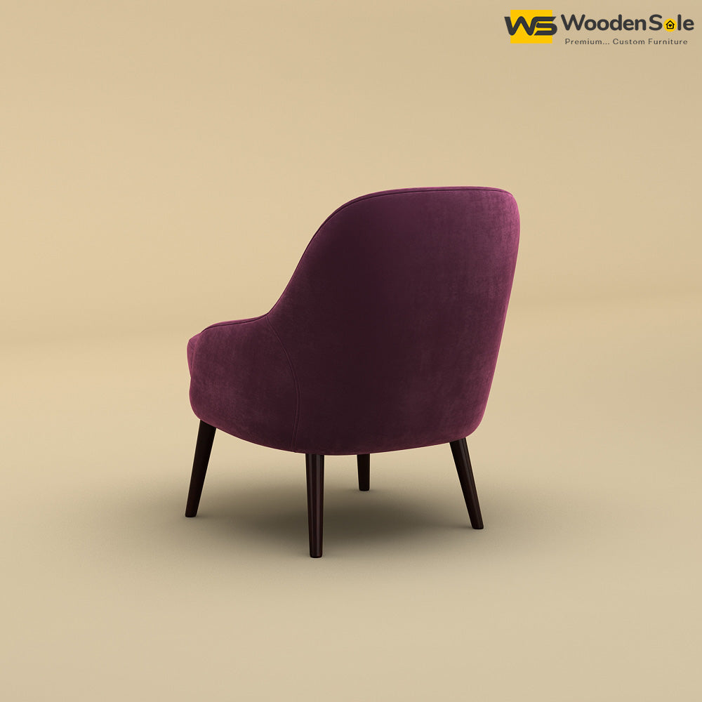 Lawson Lounge Chair (Velvet, Dark Purple)