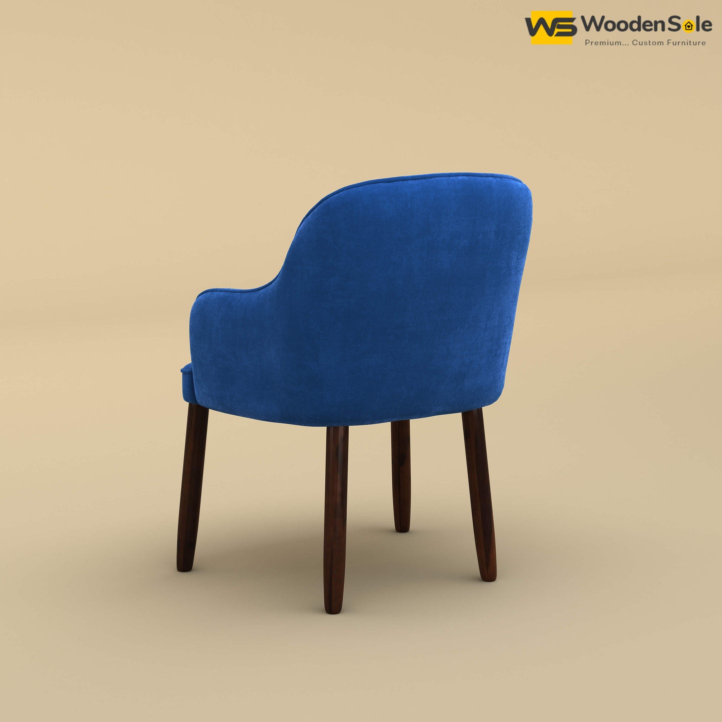 Madrid Dining Chair (Velvet, Royal Blue)