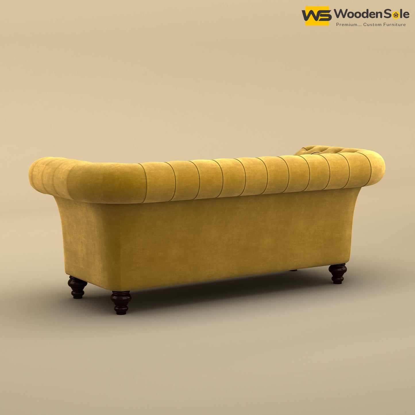 Rolex Loveseat (Velvet, Mustard Yellow)
