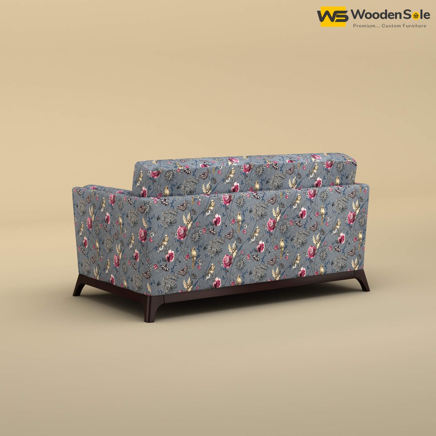 Bruno 2 Seater Sofa (Cotton, Floral Printed)