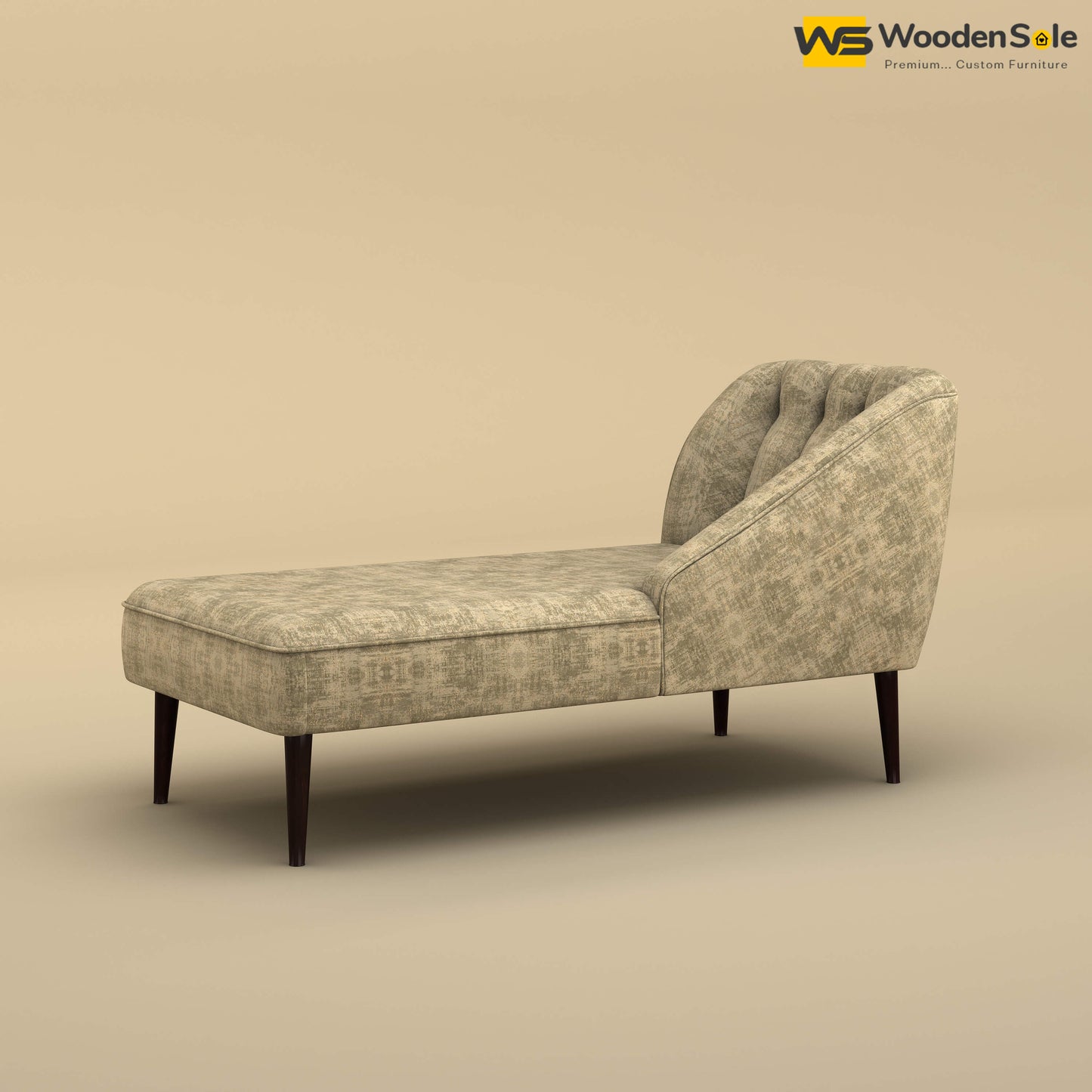 Perla Chaise Lounge (Cotton, Patchy Cream)