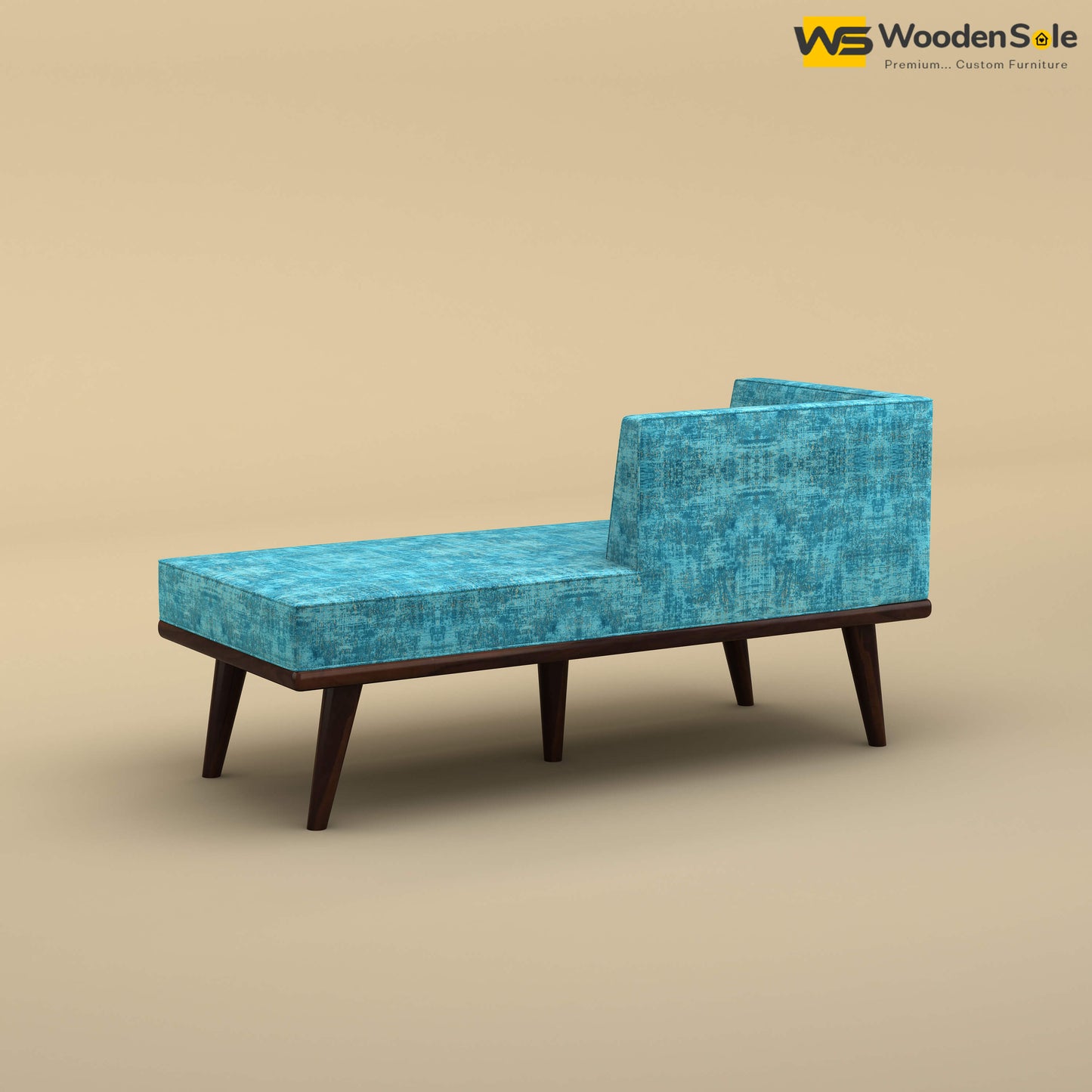 Sheher Chaise Lounge (Cotton, Teal Blue)