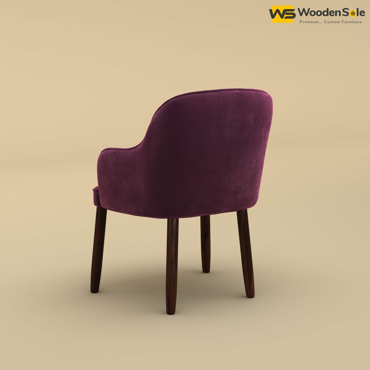 Madrid Dining Chair (Velvet, Dark Purple)