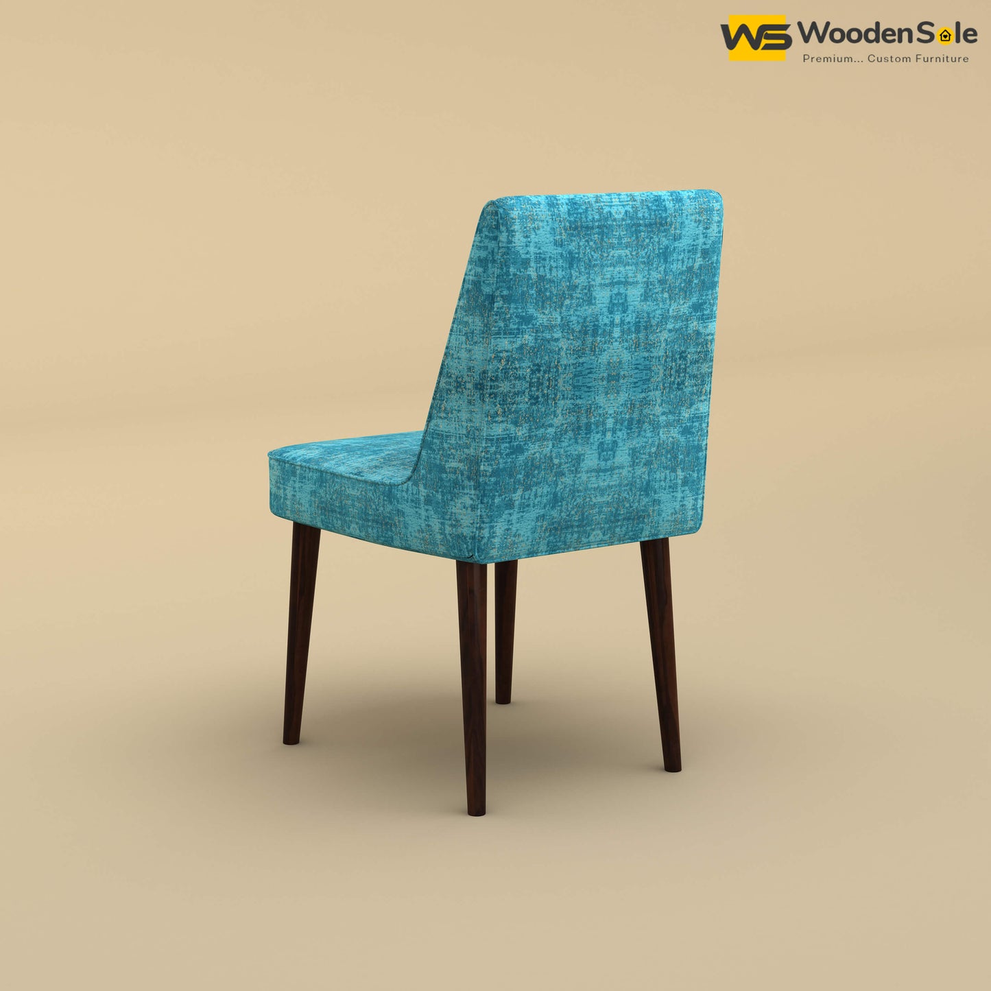 Hardik Dining Chair (Cotton, Teal Blue)