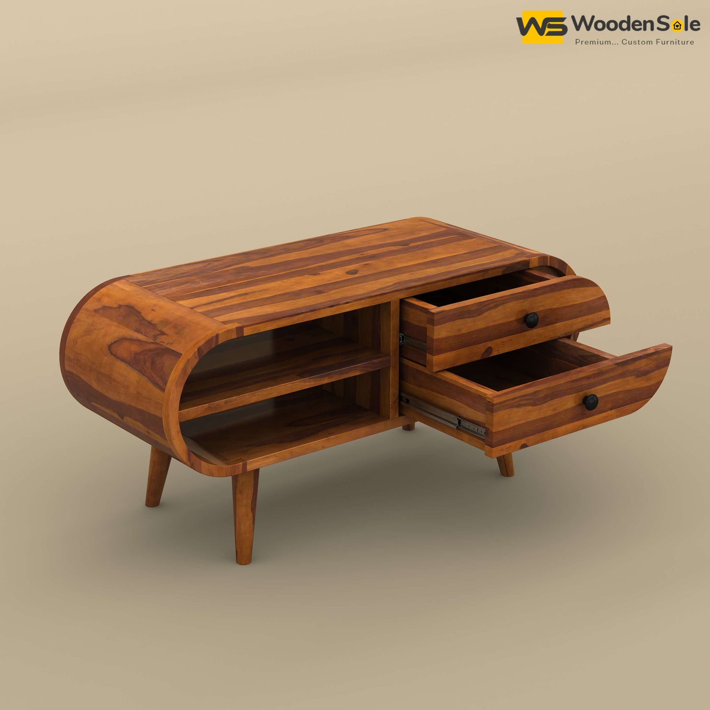 Nuvoca Tv Unit (Honey Finish)