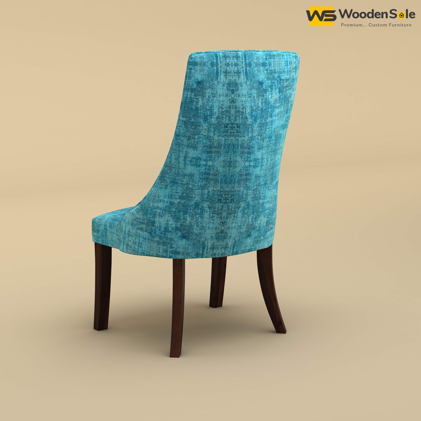 Dublin Dining Chair (Cotton, Teal Blue)