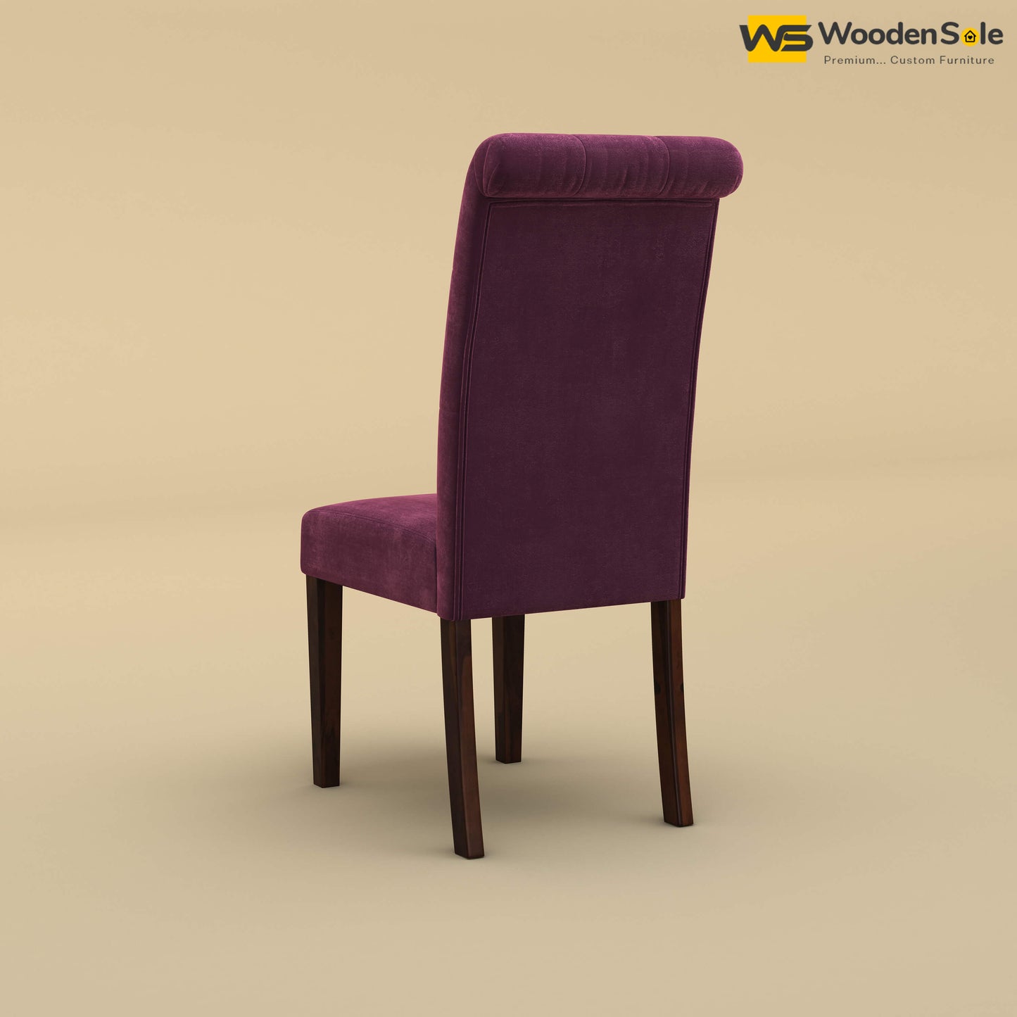 Elliot Dining Chair (Velvet, Dark Purple)
