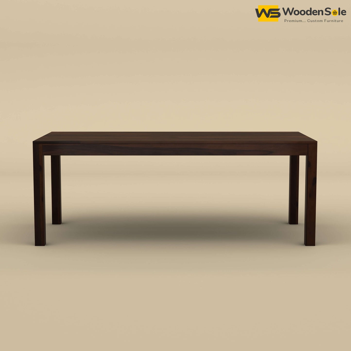 Sheesham Wood 8 Seater Dining Set with Upholstery Chair (Walnut Finish)