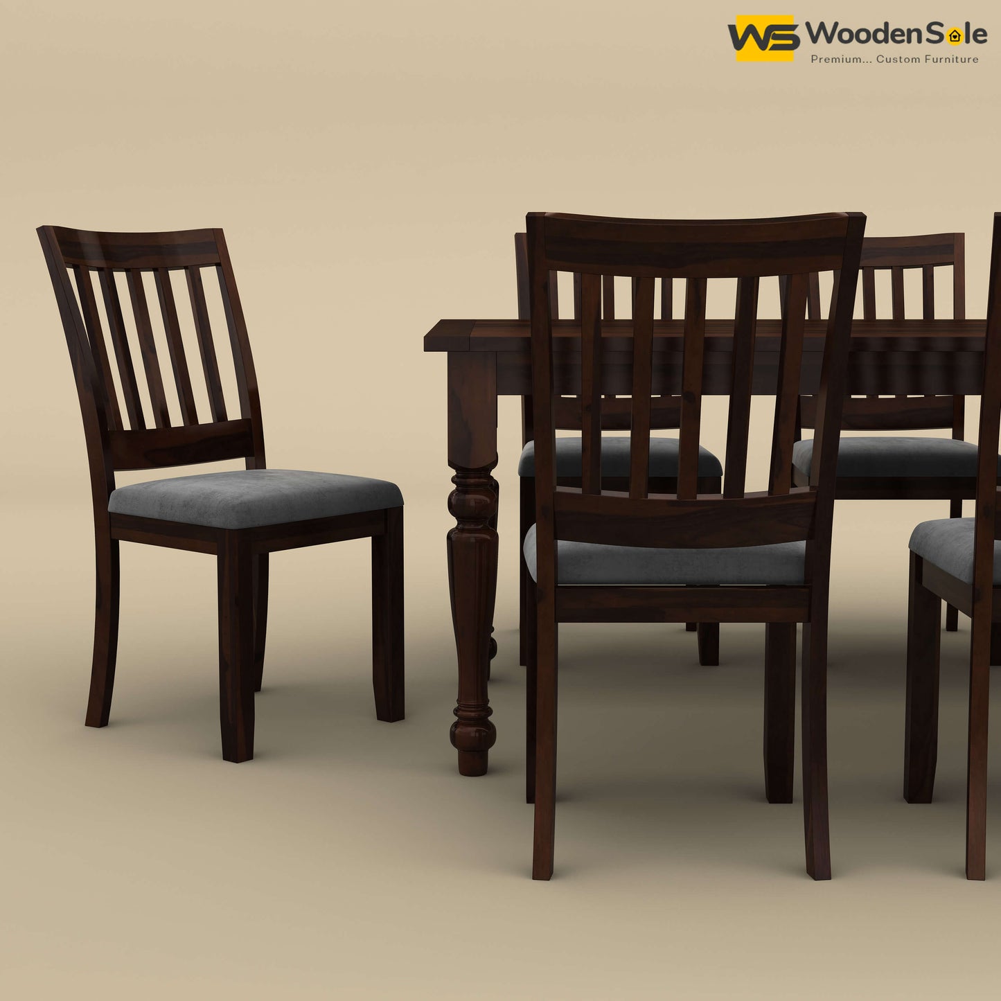 Martha 8 Seater Dining Table Set (Walnut Finish)