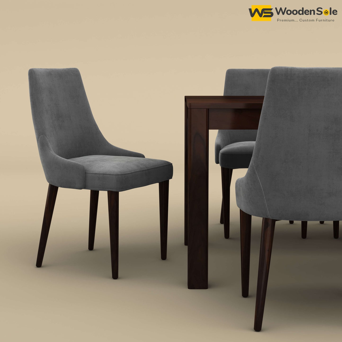 Ashley 8 Seater Dining Table Set (Walnut Finish)