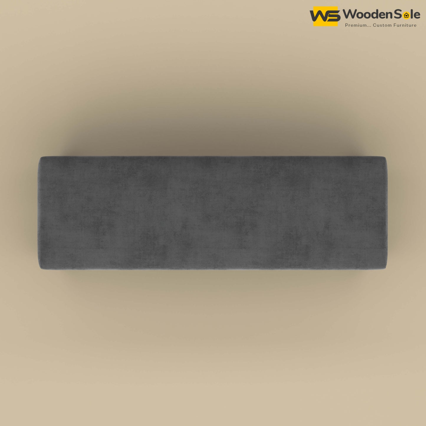 Sheesham Wood Bench With Cushion (Walnut Finish)