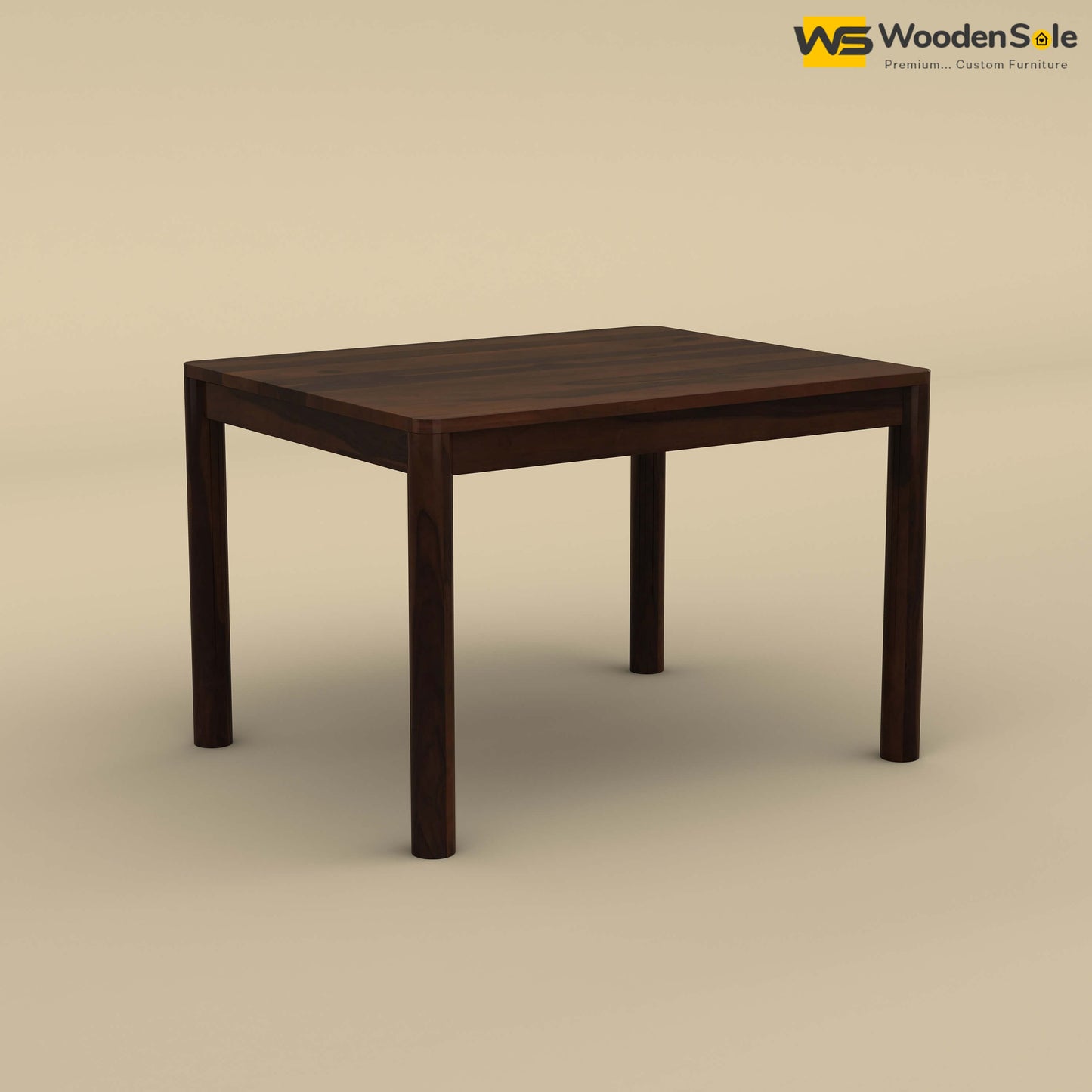 Madrid 4 Seater Dining Table (Walnut Finish)