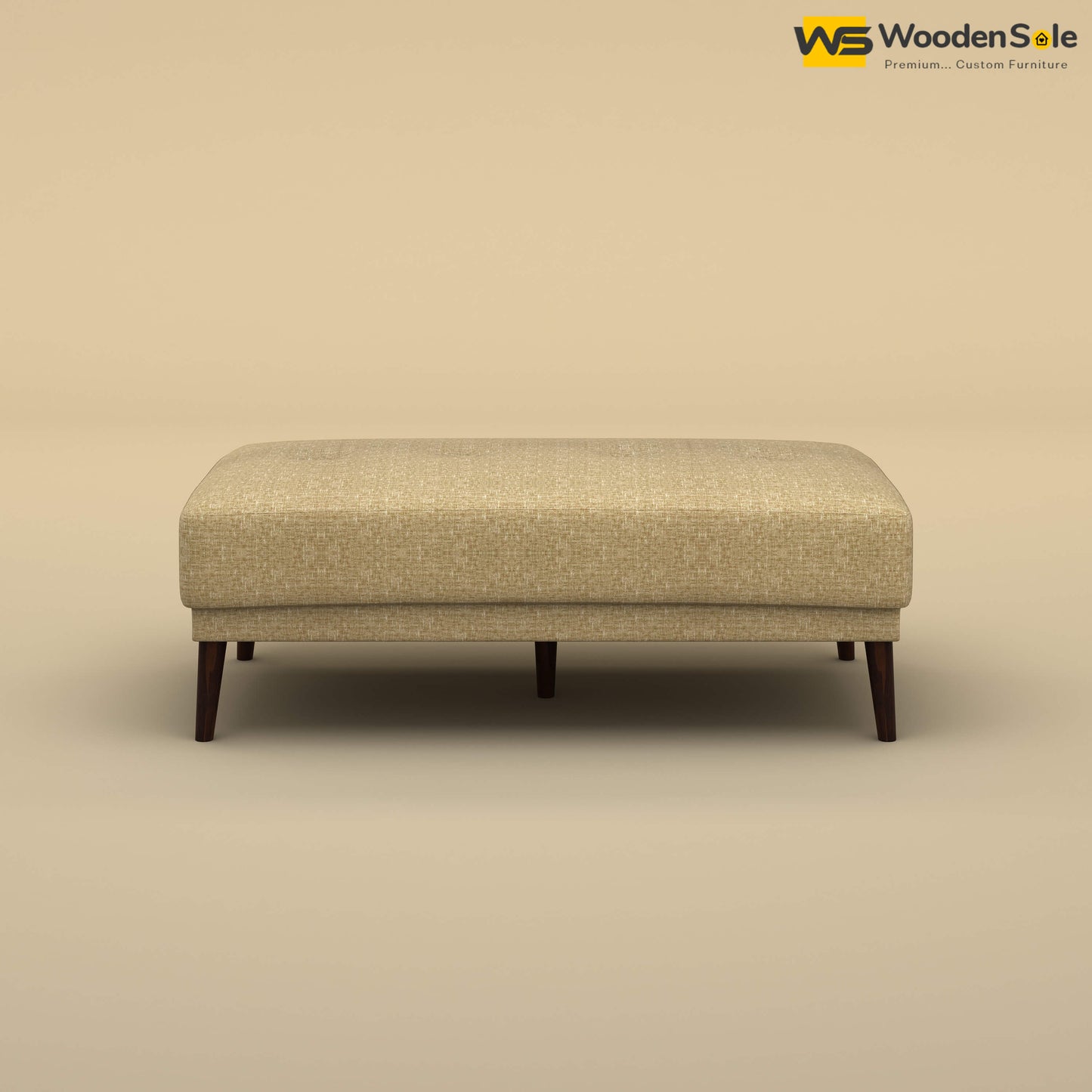 Daisy L Shape Sofa Cum Bed (Cotton, Faux Cream)