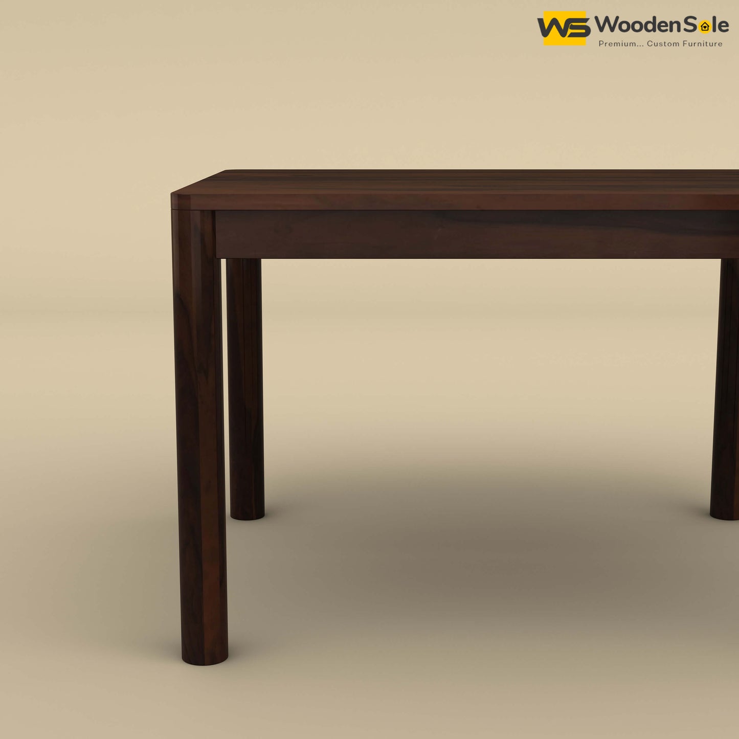 Madrid 4 Seater Dining Table (Walnut Finish)