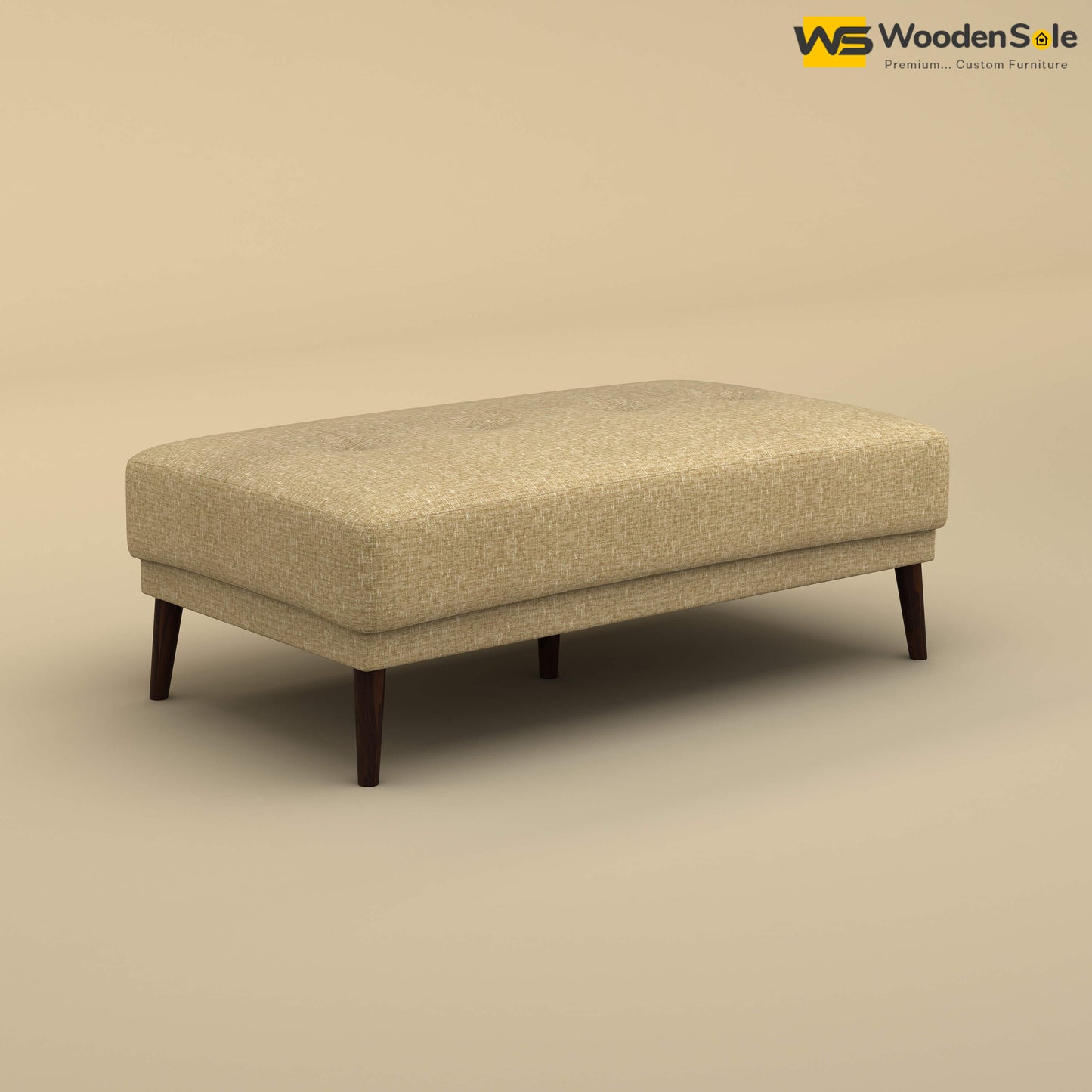 Daisy L Shape Sofa Cum Bed (Cotton, Faux Cream)