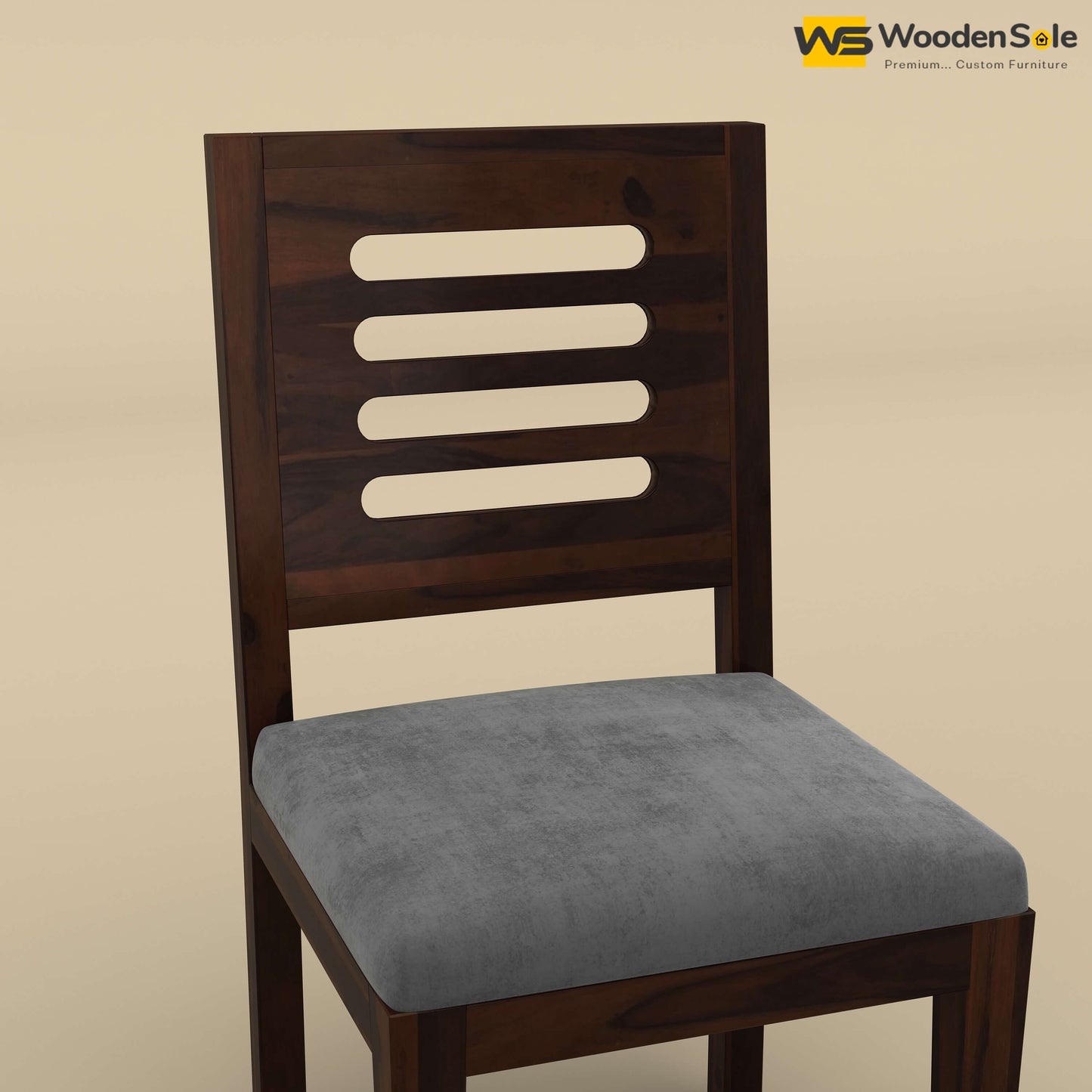 Sheesham Wood 8 Seater Dining Set with Upholstery Chair (Walnut Finish)
